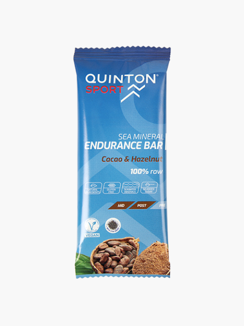 ENERGY BARS QUINTON SPORT SEA MINERAL ENDURANCE BAR CHOCOLATE AND HAZELNUT FLAVOR